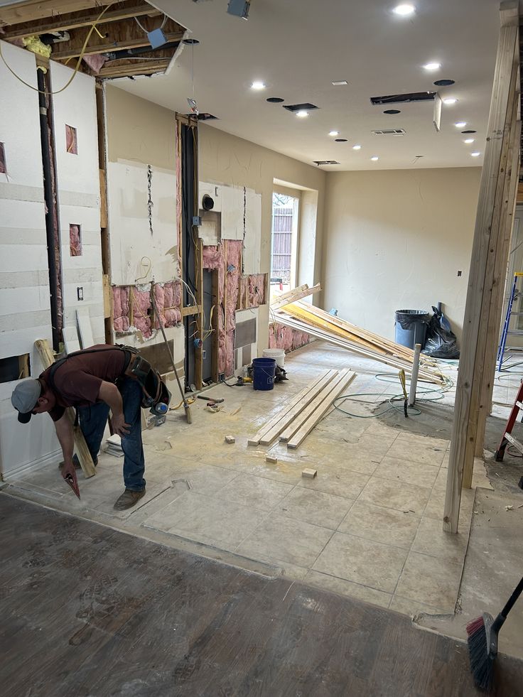 Custom bar remodel with built-in storage and finished millwork